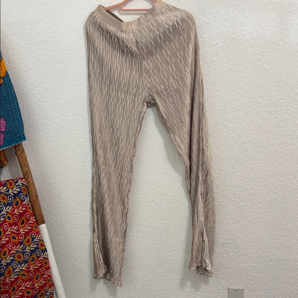 PrettyLittleThing gold Boot Cut Pants